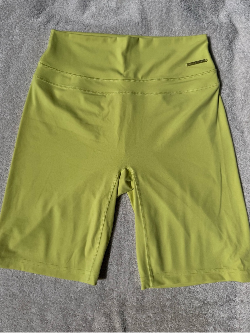 GYMSHARK X WHITNEY SIMMONS long line biker shorts neon yellow